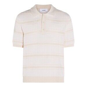 Lardini Plain Beige Short-Sleeve Polo - NWT